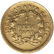 1 Peso reverse image