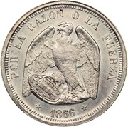 1 Peso Pechugon style Pattern obverse image