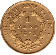 1 Peso reverse image