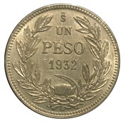 1 Peso reverse image