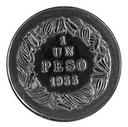 1 Peso reverse image