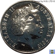 20 Cents - Elizabeth II 4th Portrait - Lost Soldiers of Fromelles obverse image