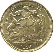 10 Pesos reverse image