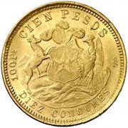 100 Pesos reverse image