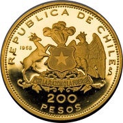 200 Pesos 150th Anniversary of the Crossing of the Andes obverse image