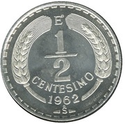 ½ Centésimo reverse image