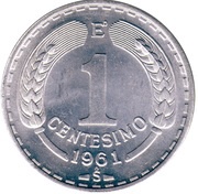 1 Centésimo reverse image