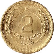 2 Centésimos reverse image