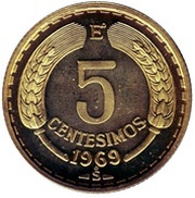 5 Centésimos reverse image