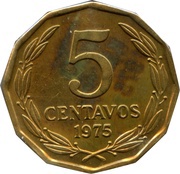 5 Centavos reverse image