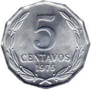 5 Centavos reverse image