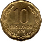 10 Centavos reverse image