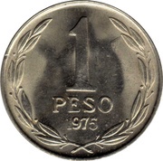 1 Peso "BERNARDO O'HIGGINS" reverse image