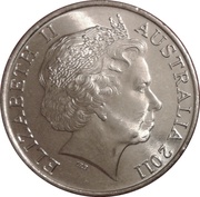 20 Cents - Elizabeth II 4th Portrait - Year of Volunteers obverse image