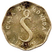Trial Strike 5 Pesos - small size, Chile,  reverse image