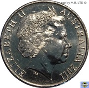 20 Cents - Elizabeth II 4th Portrait - International Women's Day obverse image