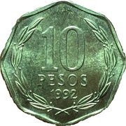 10 Pesos Pattern reverse image