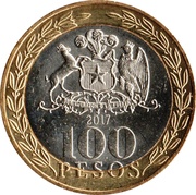 100 Pesos reverse image
