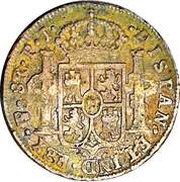 8 Reales - Fernando VII Countermarked Coinage reverse image
