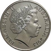 20 Cents - Elizabeth II 4th Portrait - Hyper-Metallic Platypus obverse image