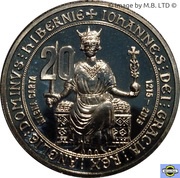 20 Cents - Elizabeth II 4th Portrait - Magna Carta, Australia, 2015 reverse image