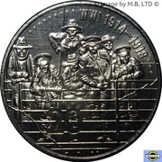 20 Cents - Elizabeth II 4th Portrait - Anzacs Remembered, Australia, 2015 reverse image