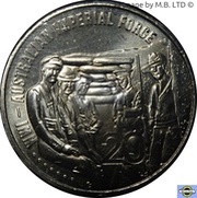 20 Cents - Elizabeth II 4th Portrait - Australian Imperial Force, Australia, 2015 reverse image