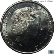 20 Cents - Elizabeth II 4th Portrait - Royal Australian Navy obverse image