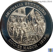 20 Cents - Elizabeth II 4th Portrait - Coo-ee March, Australia, 2015 reverse image