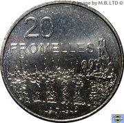 20 Cents - Elizabeth II 4th Portrait - Fromelles reverse image