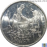 20 Cents - Elizabeth II 4th Portrait - Korean War, Australia, 2016 reverse image