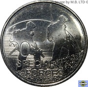 20 Cents - Elizabeth II 4th Portrait - Special Forces, Australia, 2016 reverse image