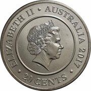 20 Cents - Elizabeth II 4th Portrait - Planetary Coins - Uranus obverse image