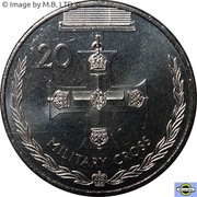 20 Cents - Elizabeth II 4th Portrait - Military Cross, Australia, 2017 reverse image