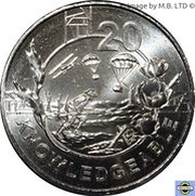 20 Cents - Elizabeth II 4th Portrait - Anzac Spirit - Knowledgeable reverse image