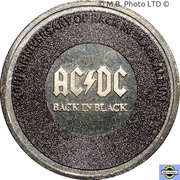20 Cents - Elizabeth II 6th Portrait - AC/DC - Back in Black, Australia, 2020 reverse image