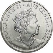 20 Cents - Elizabeth II 6th Portrait - Mungo Footprint obverse image