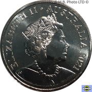 20 Cents - Elizabeth II 6th Portrait - 35th Anniversary of Animalia obverse image