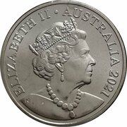 20 Cents - Elizabeth II 6th Portrait - Wind Up Platypus obverse image