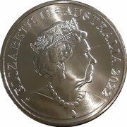20 Cents - Elizabeth II 6th Portrait - Diary of a Wombat obverse image