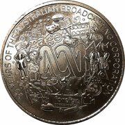 20 Cents - Elizabeth II Posthumous; 6th Portrait - 90 Years of the ABC, Australia, 2022 reverse image