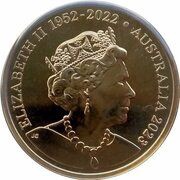 20 Cents In the name of Elizabeth II; 6th Portrait - Edward the Emu; Gold Plated obverse image