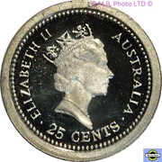 25 Cents - Elizabeth II 3rd Portrait - The Dump obverse image