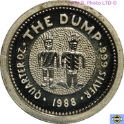 25 Cents - Elizabeth II 3rd Portrait - The Dump, Australia, 1988 reverse image
