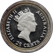 25 Cents - Elizabeth II 3rd Portrait - The Dump obverse image