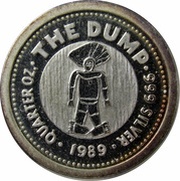 25 Cents - Elizabeth II 3rd Portrait - The Dump, Australia, 1989 reverse image