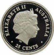 25 Cents - Elizabeth II 4th Portrait - FIFA World Cup 2006 - Silver Proof obverse image