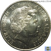 25 Cents - Elizabeth II 4th Portrait - Peace obverse image