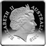 25 Cents - Elizabeth II 4th Portrait - Kookaburra 1919 Pattern - Silver Proof obverse image