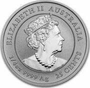 25 Cents - Elizabeth II 6th Portrait - Year of the Mouse obverse image